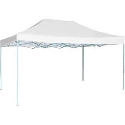 VidaXL Tente De Réception Pliable Professionnelle 3x4 M Acier Blanc - Blanc