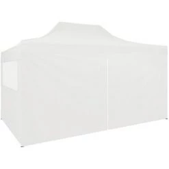 VidaXL Tente De Réception Pliable Avec 4 Parois 3x4 M Acier Blanc - Blanc -Tente de réception Soldes 18801430 3