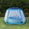 ASUPERMALL Tente De Piscine Tissu 660x580x250 Cm Bleu -Tente de réception Soldes 18812993 1