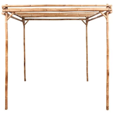 VidaXL Pergola Bambou 170x170x220 Cm - Brun 4 VidaXL Pergola Bambou 170x170x220 Cm - Brun - Image 2