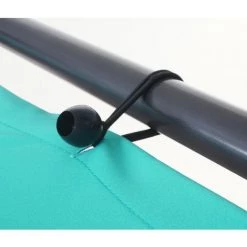 Enveloppe De Rechange Pour Toit De Pergola HHG-334, 3x3m Polyester ~ Turquoise -Tente de réception Soldes 18934843 5