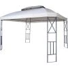 Pergola HHG-610, Pavillon De Jardin Avec Moustiquaire, 3,6x3m ~ Crème -Tente de réception Soldes 18936663 1