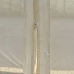 HHG Pergola Cadiz, Pavillon De Jardin, Cadre Stable à 7cm Avec Paroi Et Moustiquaire ~ Crème 3x3m -Tente de réception Soldes 18943999 3