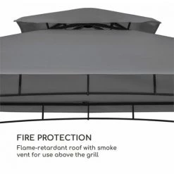 Blumfeldt Steakhouse Wings Pavillon 244x260x152cm 160 G/m² Polyester Acier Gris 10 Blumfeldt Steakhouse Wings Pavillon 244x260x152cm 160 G/m² Polyester Acier Gris -Tente de réception Soldes 19171063 4