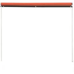 Auvent Rétractable Orange Et Marron 100x150 Cm VidaXL -Tente de réception Soldes 19228227 3
