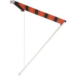 Auvent Rétractable Orange Et Marron 100x150 Cm VidaXL -Tente de réception Soldes 19228227 4