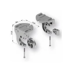 ICI STORE Store Extérieur Vertical 60x230 Cm Dickson® Naples Grey ORC D113 - Armature Anthracite - NAPLES -Tente de réception Soldes 19267213 2