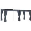 VidaXL Tonnelle Avec Rideaux 3x6 M Anthracite Acier - Anthracite 1 VidaXL Tonnelle Avec Rideaux 3x6 M Anthracite Acier - Anthracite -Tente de réception Soldes 19287672 1