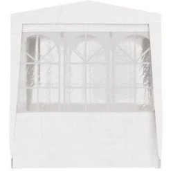 VidaXL Tente De Réception Avec Parois Latérales 2x2 M Blanc 90 G/m² - Blanc -Tente de réception Soldes 19287723 3