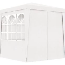 VidaXL Tente De Réception Avec Parois Latérales 2x2 M Blanc 90 G/m² - Blanc -Tente de réception Soldes 19287723 4