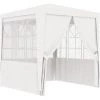 VidaXL Tente De Réception Avec Parois Latérales 2,5x2,5m Blanc 90 G/m² - Blanc -Tente de réception Soldes 19287725 1