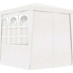 VidaXL Tente De Réception Avec Parois Latérales 2,5x2,5m Blanc 90 G/m² - Blanc -Tente de réception Soldes 19287725 4