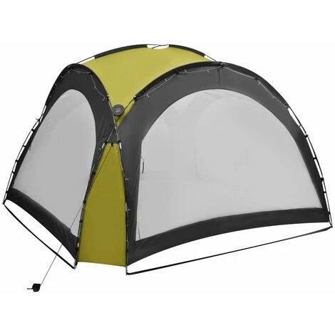 VidaXL Tente De Réception Avec LED Et 4 Parois 3,6x3,6x2,3 M Vert - Vert 6 VidaXL Tente De Réception Avec LED Et 4 Parois 3,6x3,6x2,3 M Vert - Vert – Image 4