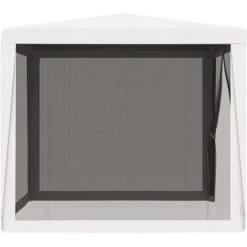 VidaXL Tente De Réception 4 Parois Latérales En Maille 2,5x2,5 M Blanc - Blanc 10 VidaXL Tente De Réception 4 Parois Latérales En Maille 2,5x2,5 M Blanc - Blanc -Tente de réception Soldes 19353575 4