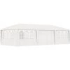 VidaXL Tente De Réception Avec Parois Latérales 4x9 M Blanc 90 G/m² - Blanc