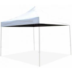 TERRE JARDIN Toit De Rechange Pour Tonnelle Pliante 3 X 3 Professionnelle Blanc - Blanc