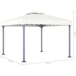 YOUTHUP Tonnelle 300 X 300 Cm Crème 9 YOUTHUP Tonnelle 300 X 300 Cm Crème -Tente de réception Soldes 19551059 4