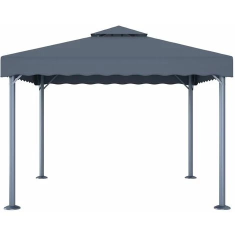 YOUTHUP Tonnelle 300 X 300 Cm Anthracite 4 YOUTHUP Tonnelle 300 X 300 Cm Anthracite - Image 2