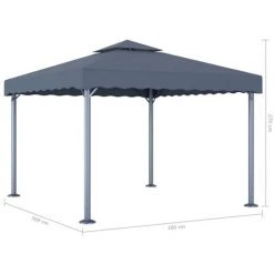 YOUTHUP Tonnelle 300 X 300 Cm Anthracite 9 YOUTHUP Tonnelle 300 X 300 Cm Anthracite -Tente de réception Soldes 19551060 4