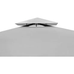 ASUPERMALL Tonnelle Avec Toit 3x3 M Blanc Creme -Tente de réception Soldes 19681895 4