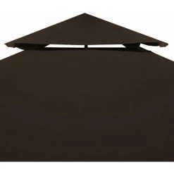ASUPERMALL Toile Superieure Double De Belvedere 310 G/m² 4x3 M Marron -Tente de réception Soldes 19682430 5