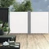 ASUPERMALL Auvent Lateral Double Retractable De Patio 170x600 Cm Creme -Tente de réception Soldes 19682700 1