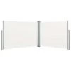 ASUPERMALL Auvent Lateral Retractable Creme 120 X 1000 Cm