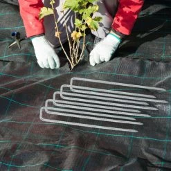 Relaxdays Lot De 8 Ancres De Terre, Sardines De Sol Pour Toiles, Tentes, Forme En U, Solide, Acier Zingué, 41 X 8 X 1 Cm -Tente de réception Soldes 19708866 4