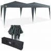 DEUBA Tonnelle De Jardin 3x6m Pop-Up Imperméable Protection UV 50+ Sac De Transport Inclus - Couleur Au Choix Anthracite