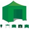 FRANKYSTAR Taman Tente De Jardin / Gazebo 3X3 Marquise Pliante Imperméable Pour Les Foires Et Marchés Couleur Verte -Tente de réception Soldes 19919460 1