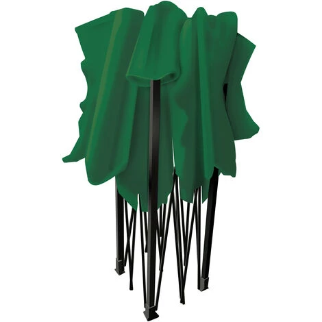 FRANKYSTAR Taman Tente De Jardin / Gazebo 3X3 Marquise Pliante Imperméable Pour Les Foires Et Marchés Couleur Verte 4 FRANKYSTAR Taman Tente De Jardin / Gazebo 3X3 Marquise Pliante Imperméable Pour Les Foires Et Marchés Couleur Verte - Image 2