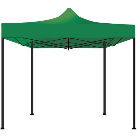 FRANKYSTAR Taman Tente De Jardin / Gazebo 3X3 Marquise Pliante Imperméable Pour Les Foires Et Marchés Couleur Verte 5 FRANKYSTAR Taman Tente De Jardin / Gazebo 3X3 Marquise Pliante Imperméable Pour Les Foires Et Marchés Couleur Verte - Image 3