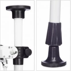 Bc-elec - HHYVA3012-Bluewhite Auvent Rétractable Manuel Store Banne Marquise Pour Patio & Terrasse 300x120cm Blanc Et Bleu - Blanc -Tente de réception Soldes 20084677 5