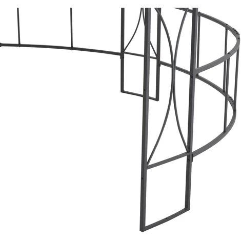 VidaXL Belvédère 300 X 290 Cm Anthracite Rond - Anthracite 7 VidaXL Belvédère 300 X 290 Cm Anthracite Rond - Anthracite - Image 5