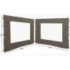 Quick-Star 2 Panneaux Latéraux Avec Fenêtre PE 250x190cm Beige-Gris Pour Gazebo 3x3m -Tente de réception Soldes 20378530 1