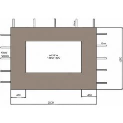 Quick-Star 2 Panneaux Latéraux Avec Fenêtre PE 250x190cm Beige-Gris Pour Gazebo 3x3m 11 Quick-Star 2 Panneaux Latéraux Avec Fenêtre PE 250x190cm Beige-Gris Pour Gazebo 3x3m -Tente de réception Soldes 20378530 5