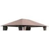 Quick-Star Toit De Remplacement Pour Gazebo De Jardin 3x4m Gris Beige -Tente de réception Soldes 20378740 1