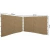 Quick-Star 2 Panneaux Latéraux Avec Zip 300x195cm Pour Pavillons 3x3m Paroi Latérale Beige RAL 1001 -Tente de réception Soldes 20379055 1