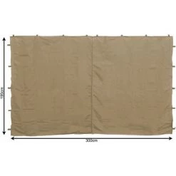 Quick-Star 2 Panneaux Latéraux Avec Zip 300x195cm Pour Pavillons 3x3m Paroi Latérale Beige RAL 1001 -Tente de réception Soldes 20379055 3