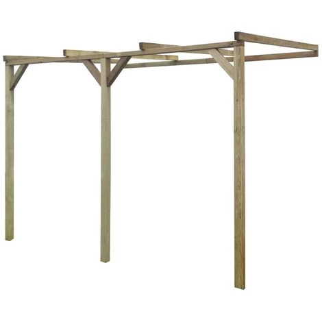 VidaXL Pergola à Appentis Bois 2 X 3 X 2,2 M - Brun 3 VidaXL Pergola à Appentis Bois 2 X 3 X 2,2 M - Brun