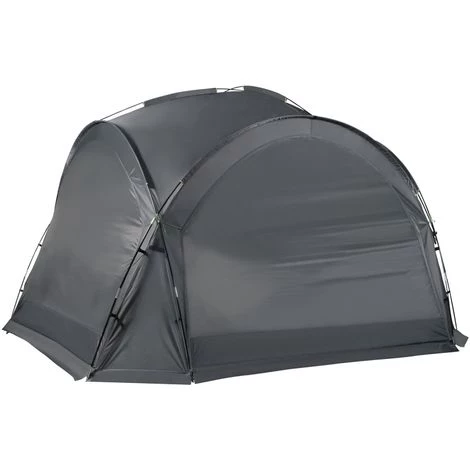 IDMARKET Tente Dôme Gris Anthracite 3,5 M Avec LED - Gris 5 IDMARKET Tente Dôme Gris Anthracite 3,5 M Avec LED - Gris – Image 3