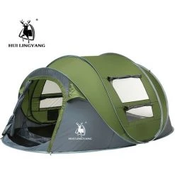 KINGSO 3-4 Personne Automatique Pop Up Tente étanche Portable Camping En Plein Air Randonnée -Tente de réception Soldes 20613777 2