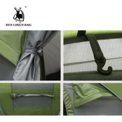 KINGSO 3-4 Personne Automatique Pop Up Tente étanche Portable Camping En Plein Air Randonnée -Tente de réception Soldes 20613777 4