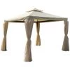 HABITAT ET JARDIN Tonnelle-Pergola En Polyester "Olivia" - 3 X 3 M - Ecru - Ecru. -Tente de réception Soldes 20731277 1