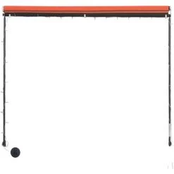 ASUPERMALL Auvent Retractable Avec LED 300x150 Cm Orange Et Marron -Tente de réception Soldes 20850339 3
