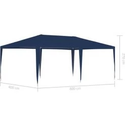 ASUPERMALL Tente De Reception 4x6 M Bleu -Tente de réception Soldes 20853864 5