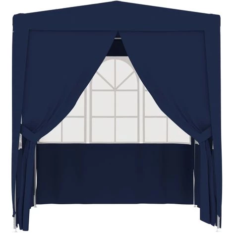 ASUPERMALL Tente De Reception Avec Parois Laterales 2,5x2,5 M Bleu 90 G/m² 4 ASUPERMALL Tente De Reception Avec Parois Laterales 2,5x2,5 M Bleu 90 G/m² – Image 2