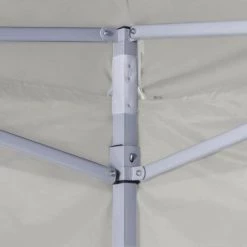 ASUPERMALL Tente De Reception Pliable Avec 4 Parois 2x2 M Acier Creme -Tente de réception Soldes 20854038 5