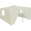 ASUPERMALL Belvedere Pliable Avec 4 Parois 5x5 M Creme 1 ASUPERMALL Belvedere Pliable Avec 4 Parois 5x5 M Creme -Tente de réception Soldes 20854101 1