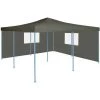 ASUPERMALL Belvedere Pliable Avec 2 Parois 5x5 M Anthracite -Tente de réception Soldes 20854114 1
